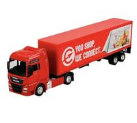 Welly Modelo Coche Compatible con MAN TGX XXL Camión Rojo Camión 1/64 1:64 Modelo Metal Auto Die Cast Nuevo en Caja