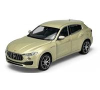 Welly Modelo Coche Compatible con Maseratti Levante SUV Oro A partir de 2016 1/24 1:24 Modelo Metal Auto Die Cast Nuevo en Caja