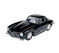 Welly Modelo Coche Compatible con Mercedes-Benz 300SL Coupe Negro W198 1954-1963 Puerta batiente ca 1/34 - 1/39 Metal Modelo Auto Die Cast Nuevo en Caja