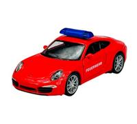 Welly Modelo Coche Compatible con Porsche 911 991 Carrera S Coupe Rojo Bomberos ca 1/34-1/39 Modelo Metal Coche Die Cast Nuevo en Caja