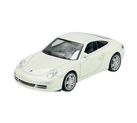 Welly Modelo Coche Compatible con Porsche 911 997 Carrera S Coupe Blanco ca 1/43-1/49 Modelo Metal Auto Die Cast Nuevo en Caja