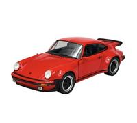 Welly Modelo Coche Compatible con Porsche 911 Turbo 3.0 Rojo 1974 1:24 1/24 Modelo de Coche Metal Die Cast Nuevo en Caja 24043