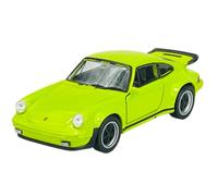 Welly Modelo Coche Compatible con Porsche 911 Turbo Coupe Verde Claro 1973-1989ca 1/34-1/39 Metal Modelo Coche Die Cast Nuevo en Caja