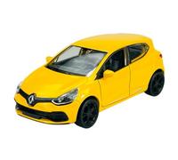Welly Modelo Coche Compatible con Renault Clio IV 5 Puertas Tipo X98 A partir de 2012 Amarillo ca 1/34-1/39 Metal Die Cast Nuevo en Caja