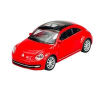 Welly Modelo Coche Compatible con Volkswagen The Beetle New Coupe a partir de 2011 Rojo 1/43-1/49 Modelo Metal Auto Die Cast Nuevo en Caja