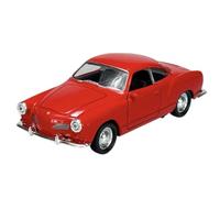 Welly Modelo Coche Compatible con VW Volkswagen Karmann GHIA Coupe Rojo ca 1/34-1/39 Metal Die Cast Nuevo en Caja