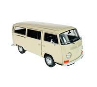 Welly Modelo Coche Compatible con VW Volkswagen T2 Cream White Beige Bus Transporter 1967-1979 ca 1/24 1:24 Modelo Metal Auto Die Cast Nuevo en Caja