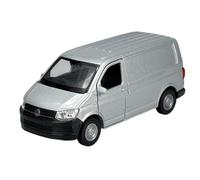 Welly Modelo Coche Compatible con VW Volkswagen T6 Plata Transporter Kasten Versión T5 a partir de 2º Facelift 2015 1/34-1/39 Modelo Metal Auto Die Cast Nuevo en Caja