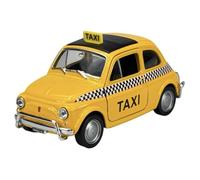 Welly Modelo Coche Compatible con Welly Fiat Nuova 500 Taxi 1957-1975 ca 1/34-1/39 Modelo Metal Auto Die Cast Nuevo en Caja 43606