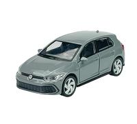Welly Modelo de Auto Compatible con VW Volkswagen Golf 8 VIII GTI 5 Puertas Gris 8.ª Generación Desde 2019 aprox. 1/34-1/39 Modelo de Auto de Metal Die Cast Nuevo en Caja