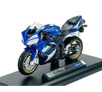 Welly Modelo de bicicleta temática compatible con Yamaha YZF-R1 2008 1:18 1/18 metal Die Cast nuevo en caja