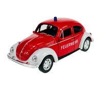 Welly - Modelo de coche compatible con 1970 Volkswagen VW Escarabajo Bomberos Rojo 1/34-1/39 Modelo Metal Coche Die Cast Nuevo en Caja