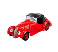Welly - Modelo de coche compatible con BMW 328 Roadster Cabrio con techo rojo, coche antiguo 1937-1939 ca 1/34-1/39 modelo de metal