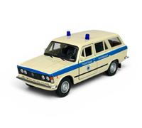 Welly - Modelo de coche compatible con Fiat 125p 125p Combi Blanco Ambulance Polski Fiat ca 1/34-1/39 Metal Modelo Auto Die Cast Nuevo en caja