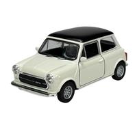 Welly - Modelo de coche compatible con Mini Cooper 1300, color blanco, aprox. 1/34 - 1/39, metal fundido