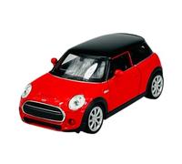 Welly - Modelo de coche compatible con Mini Cooper S F56 New Hatch de 3 puertas, color rojo con techo negro 2014, color rojo, aprox. 1/34-1/39, metal