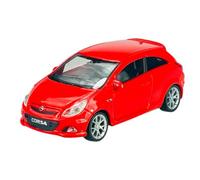 Welly - Modelo de coche compatible con Opel Corsa OPC D Rojo 3 puertas aprox. 1/43 - 1/49 Metal Modelo Auto Die Cast Nuevo en caja
