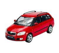Welly - Modelo de coche compatible con Skoda Fabia 2 II Combi Rojo Tipo 5J a partir de 2007 aprox. 1:24 1/24 Modelo de coche de metal Die Cast Nuevo en caja