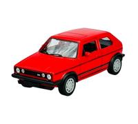 Welly - Modelo de coche compatible con VW Volkswagen Golf I GTI rojo 3 puertas 1974-1983 1/34-1/39 modelo de metal