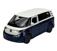 Welly - Modelo de coche compatible con VW Volkswagen ID. Buzz azul con techo blanco aprox. 1/34-1/39 modelo de metal