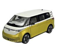 Welly - Modelo de coche compatible con VW Volkswagen ID. Buzz blanco amarillo ca 1/27 1:27 modelo de metal para coche en caja