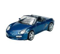 Welly Porsche Boxter S 987 Cabrio Abierto Azul 2004-2012 Boxster ca 1/34-1/39 Metal Modelo Coche Die Cast Nuevo en caja