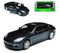 Welly Porsche Panamera S Azul Gris 1ª generación 2009-2016 ca 1/43 1/36-1/46 Modelo Auto