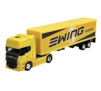 Welly Scania Serie R R730 V8 Amarillo Camión Tractor Ewing Logistics a partir de 2005 Camión 1/64 1:64 Metal Modelo Coche Die Cast Nuevo en Caja