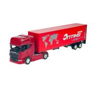 Welly Scania Serie R R730 V8 Rojo Camión Tractor Ontime Logistics a partir de 2005 Camión 1/64 Metal Modelo Coche Die Cast Nuevo en Caja