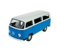 Welly Volkwagen T2 Azul con techo blanco autobús Transporter 1967-1979 ca 1/34-1/39 Modelo Auto Die Cast Nuevo en caja