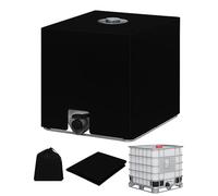 Wellzenith Funda Depósito 1000 Litros - Cubierta IBC 1000L con Protección UV, Impermeable y Resistente al Clima para Tanques de Agua y Contenedores