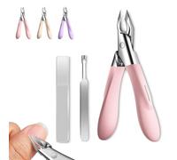 Welnax Nailpro Guard, Designed for Ingrown and Thick Nails, Easy Grip and Squeeze, Ultra-Thin & Sharp/Non-Slip Handle/No Rust,Welnax Toenail Clipper (Pink)