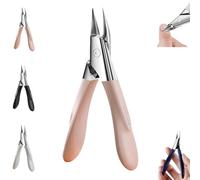 Welnax NailPro Guard - Designed for Ingrown and Thick Nails, Ultra-Thin Sharp Stainless Steel Blades, Featuring Permanently Sharp Steel and a Simple Pivoting Head - Easy Grip and Squeeze (Pink)