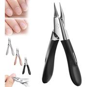 Welnax Nailpro Guard, Designed for Ingrown and Thick Nails, Ultra-Thin Sharp Stainless Steel Blades, for Precise, Safe, and Hygienic Clipping of All Nail Types (Black,1 Pcs)