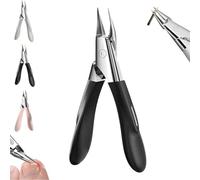Welnax Nailpro Guard, Designed for Ingrown and Thick Nails, Ultra-Thin Sharp Stainless Steel Blades, Seamless Design, Non-slip Handle of All Nail Types (Black)