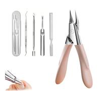 Welnax Nailpro Guard - Designed for Ingrown and Thick Nails, Welnax Nail Clippers, Portable Ultra Sharp Stainless Steel Nail Clippers, Ultra-Thin, Easy Grip and Squeeze (Pink)