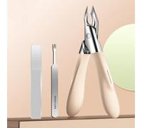 Welnax Nailpro Guard, diseñado para uñas encarnadas y gruesas, cortaúñas Welnax de ángulo fijo de 30°, cuchillas afiladas ultrafinas de acero inoxidable, mango antideslizante, corte preciso para todo