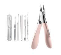 Welnax NailPro Guard, Welnax Nail Clippers, Designed for Ingrown and Thick Nails, Accurate Trimming, Non-Slip Grip, Portable Sharp Nail Trimmers with Embedded Spring for Ingrown & Thick Nails (Pink)