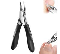 Welnax Nailpro Guard, Welnax Nail Clippers Designed for Ingrown and Thick Nails,Ultra-Thin Sharp Stainless Steel Blades, Non-Slip Handle, Precise Clipping,for All Nail Types (Black)