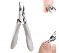 Welnax Nailpro Guard, Welnax Nail Clippers Designed for Ingrown and Thick Nails,Ultra-Thin Sharp Stainless Steel Blades, Non-Slip Handle, Precise Clipping,for All Nail Types (White)