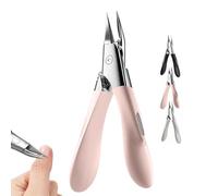 Welnax Nailpro Guard, Welnax Nailpro Guard Clippers, Designed for Ingrown and Thick Nails, Ergonomic Non-Slip Handle, Portable Sharp Stainless Steel Nail Clippers, for All Nail Types (Light Pink)