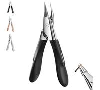 Welnax Nailpro Guard, Welnax Toenail Clipper, Fixed 30-Degree Angle, Ultra-Thin Sharp Design, Designed for Ingrown and Thick Nails, Non-Slip Handle, Safe Hygienic Clipping (Black)