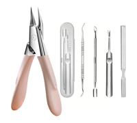 Welnax Nailpro Guard, Welnax Toenail Clipper, Ultra-Thin Sharp Stainless Steel Blades, Seamless Design, Ergonomic Non-Slip Handle for Precise, Non-Slip Handle of All Nail Types (Pink)