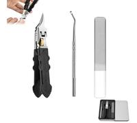 Welnax Orthoclip, Waterproof and Splash-Proof, 2025 Upgraded Wide Jaw Opening Slanted Nail Clippers, 25° Angle, 180° Wide-Mouth Bite, Ensures Smooth Trimming (1set)