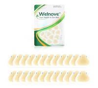 Welnove 24 vendajes de gel en blíster de hidrocoloides para pies, vendas adhesivas resistentes al agua para talón, dedos y pies