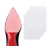 Welnove 4 Pcs Shoe Sole Anti Slip Grips, Shoe Sole Protector, Non Skid Self Adhesive Silicone Pads, Bottom Protector - Sole Guard - Non-Slip Shoe Pads for Women High Heels and Men Boots(Clear)