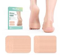 Welnove Blister Prevention Tape - Moleskin Pads for Blisters - 96 Count Blister Bandages - Moleskin Tape for Feet, Toes, Fingers, Heel - 2 Size
