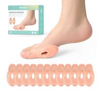 Welnove Bunion Cushion Protector, Bunion Shield Felt Protection Cushion for Foot Pain Relief, Calluses, Corns - Beige, Pack of 12