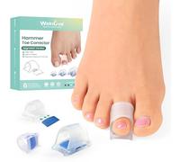Welnove Corrector de Hallux Valgus - Soporte Firme para Enderezar - Paquete de 6 Escayola para Dedos - Realinea Dedos en Martillo, Encorvados, Curvados, de Garra - Corrector de Dedos para Hombres y