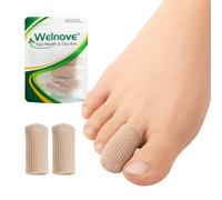 Welnove Gel Toe Cap - 12 Pack Toe Protector for Women Men - Cushions and Protects to Cover Toes, Relief Toe Pain from Ingrown Toenails, Corns, Blisters, Hammer Toes (Medium Size)